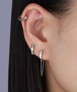 Charm Gems Hoop - OumoJewelry