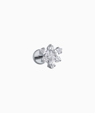 Titanium Shiny Dragonfly Flatback Stud - OumoJewelry