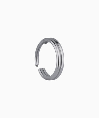Titanium Double Layer Clicker Hoop - OumoJewelry