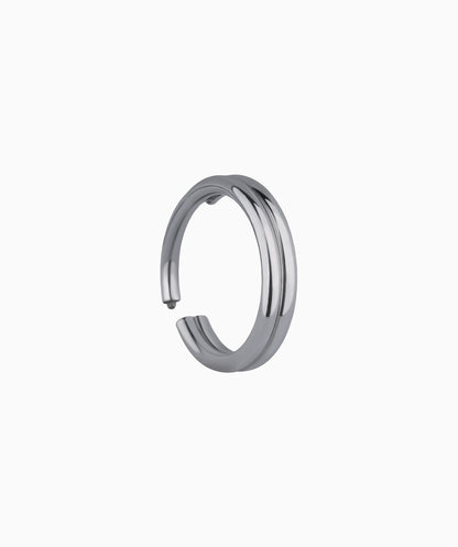 Titanium Double Layer Clicker Hoop