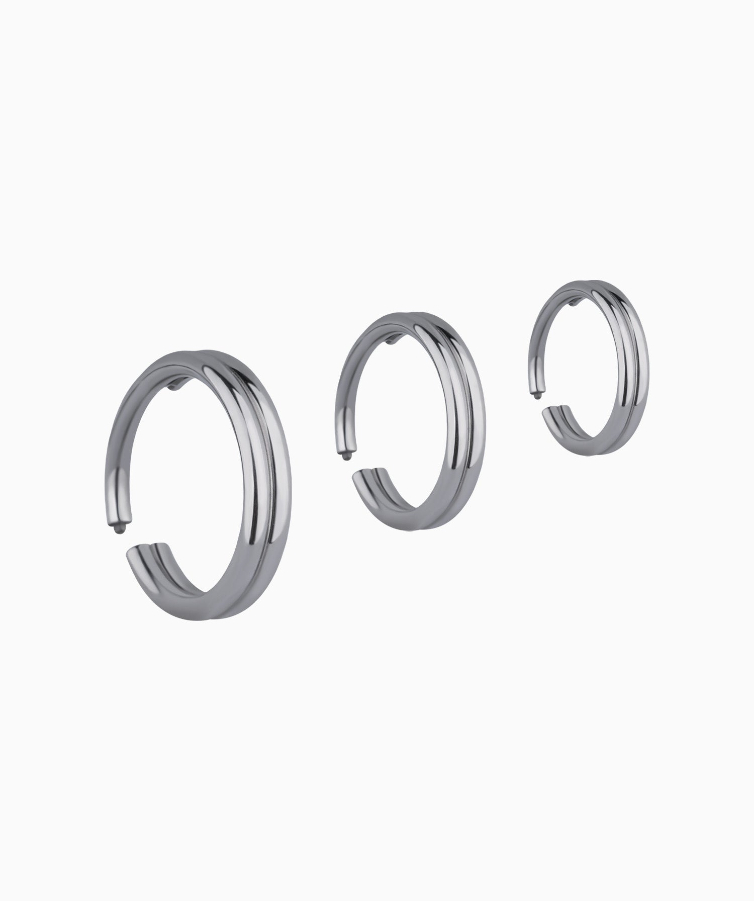 Titanium Double Layer Clicker Hoop