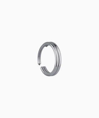 Titanium Double Layer Clicker Hoop - OumoJewelry