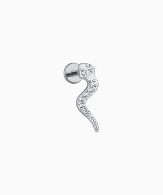 Snake Flatback Stud - OumoJewelry