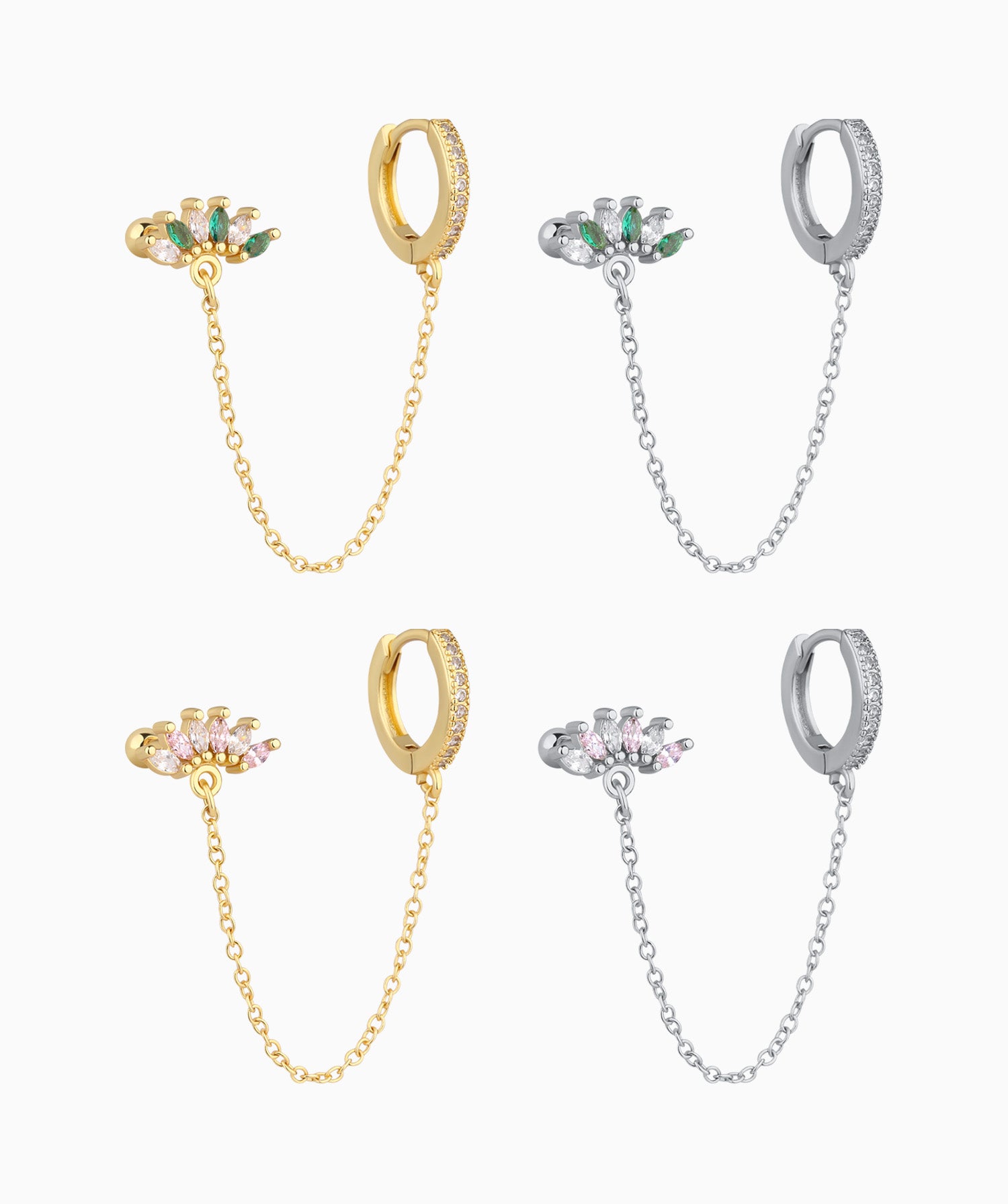 Charm Marquise Gems Chain