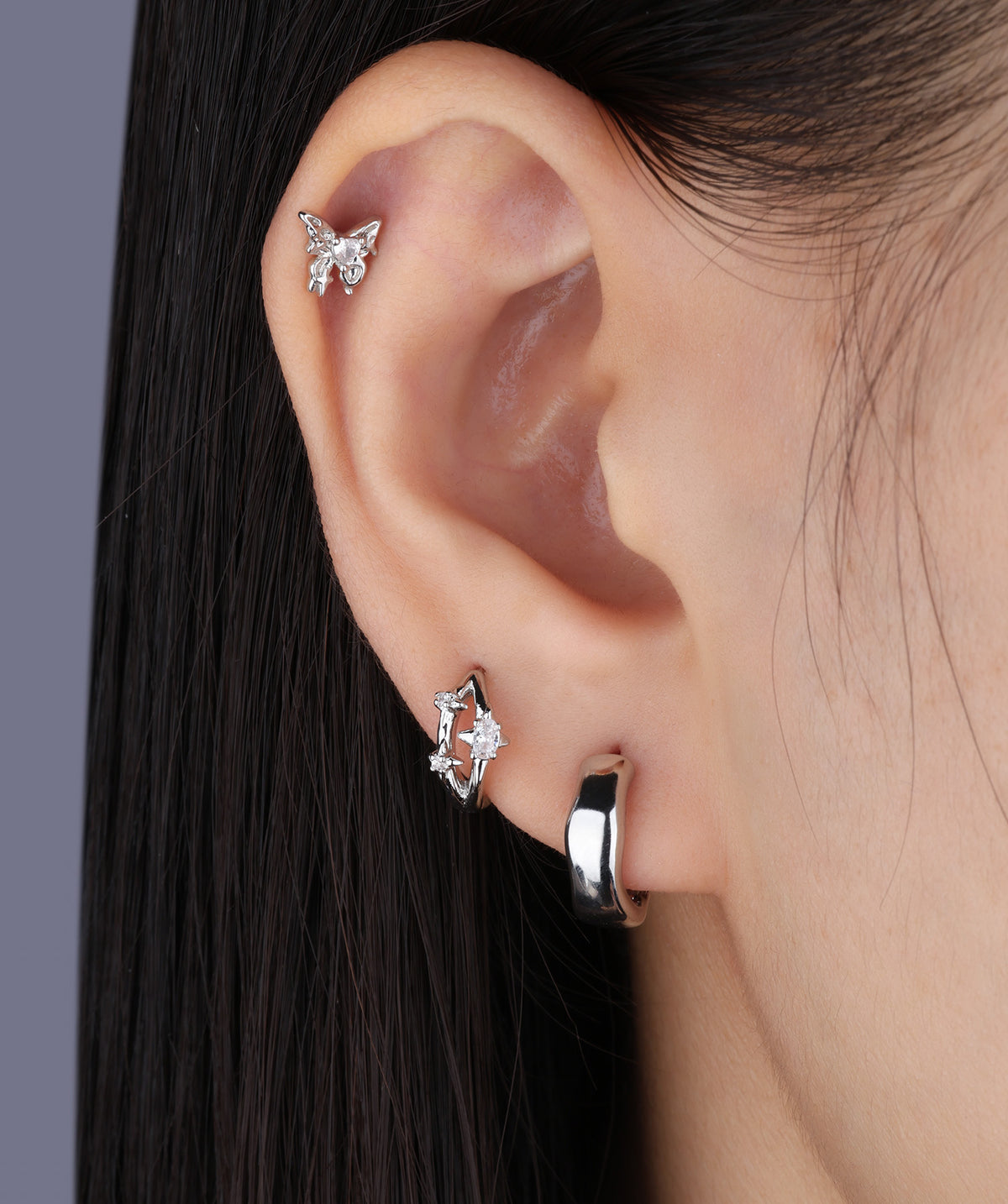 Simple Flow Hoops - Brass - Oumo Jewelry