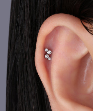 Shiny Flatback Stud - OumoJewelry