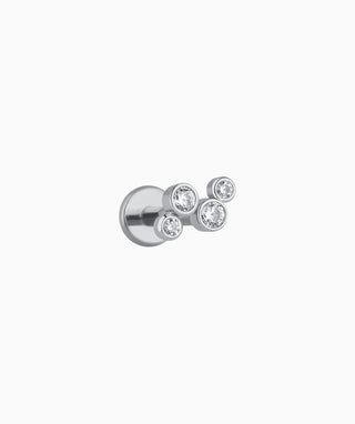Shiny Flatback Stud - OumoJewelry