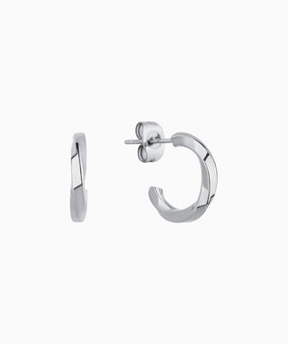 Twisted Huggie Hoops - OumoJewelry