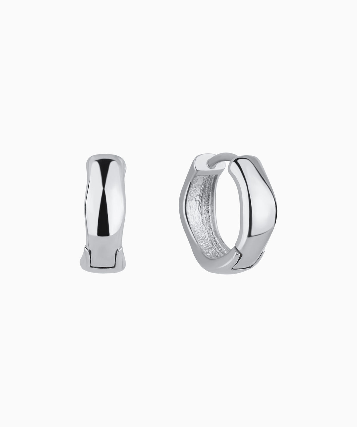 Simple Flow Hoops - Brass - Oumo Jewelry