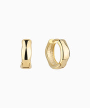 Simple Flow Hoops - Brass - Oumo Jewelry