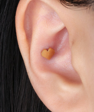 Pixel Heart Flatback Stud - OumoJewelry