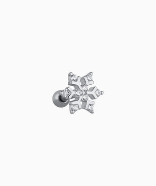 Sparkling Snowflake Stud - OumoJewelry