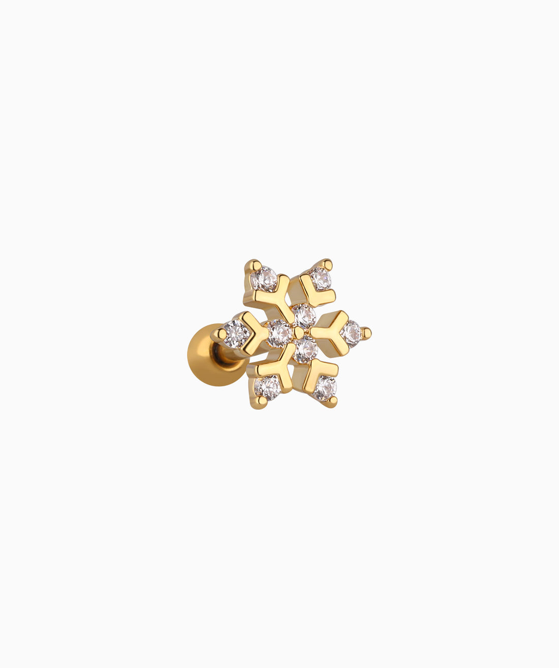 Sparkling Snowflake Stud