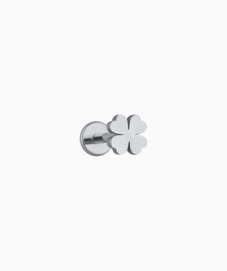 Lucky Leaf Clover Flatback Stud - OumoJewelry