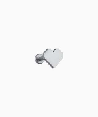 Pixel Heart Flatback Stud - OumoJewelry