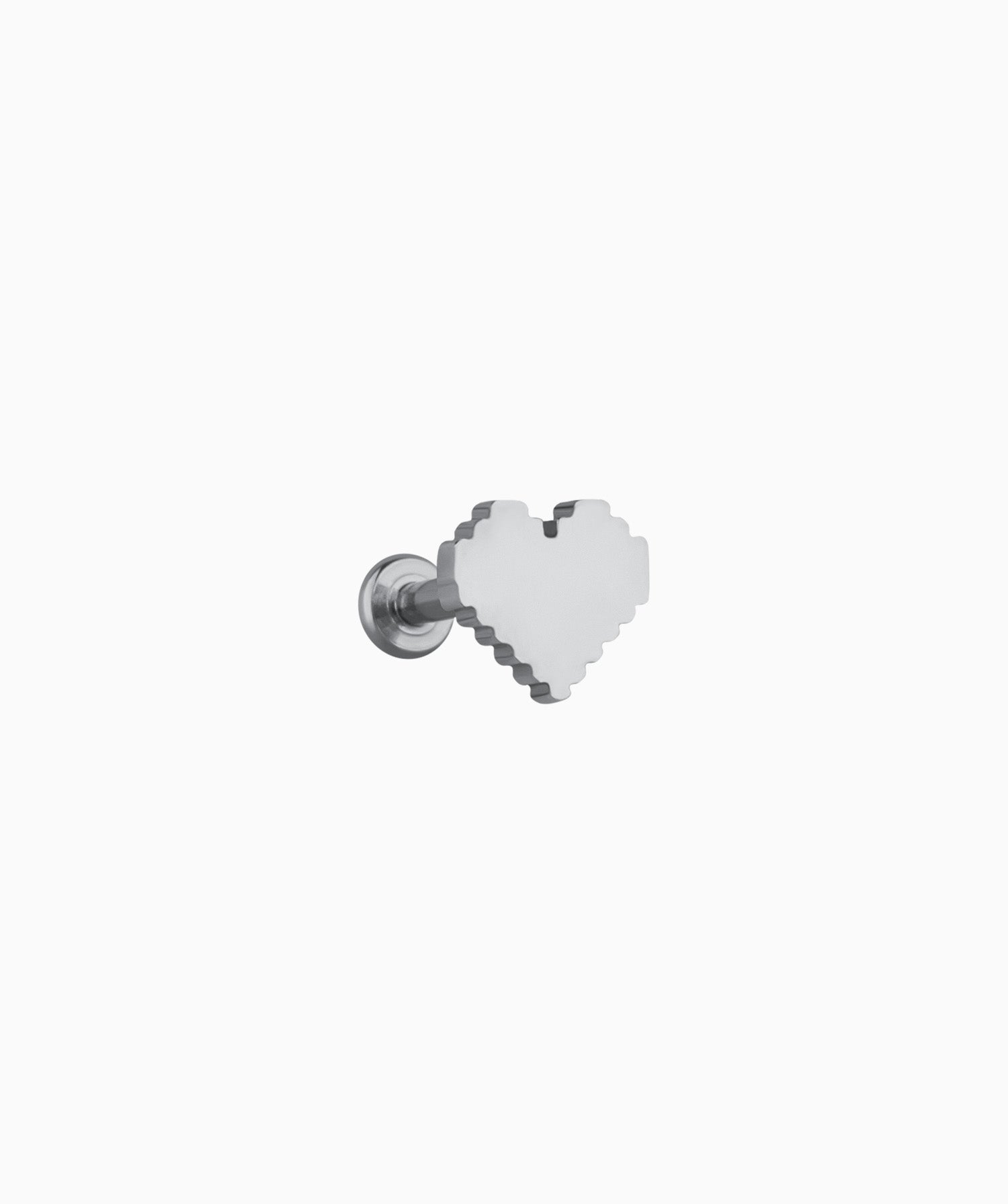 Pixel Heart Stud