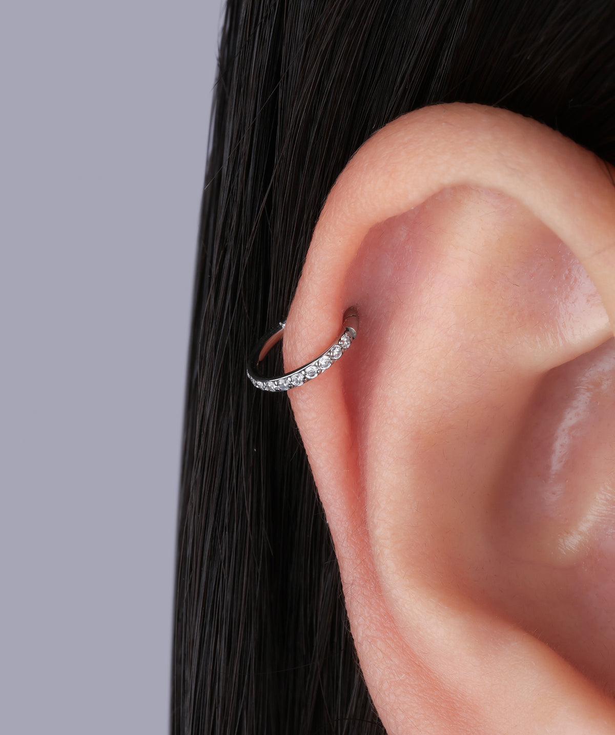 Sparkle Clicker - Stainless Steel - Lobe, Upper Lobe, Helix - Oumo Jewelry