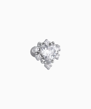 Luxury Heart Stud - OumoJewelry