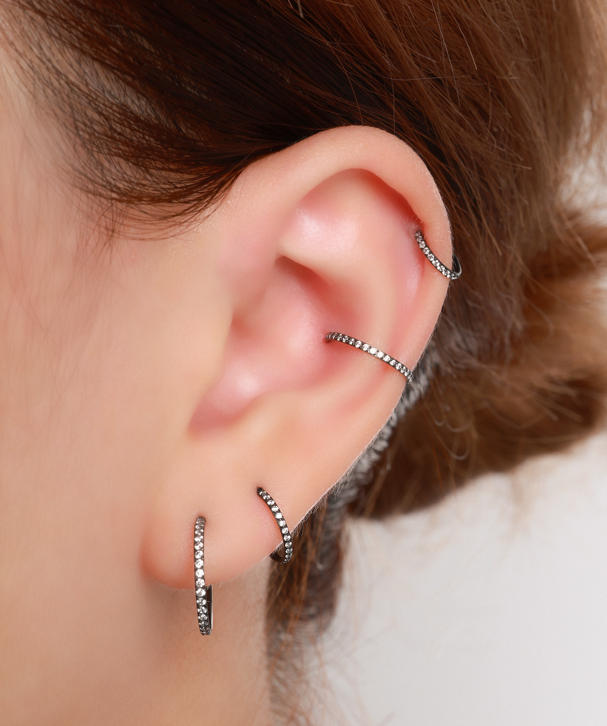 Sparkle Clicker - Stainless Steel - Lobe, Upper Lobe, Helix - Oumo Jewelry