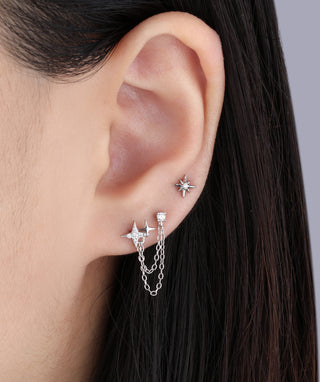 Octagonal Star Stud - OumoJewelry