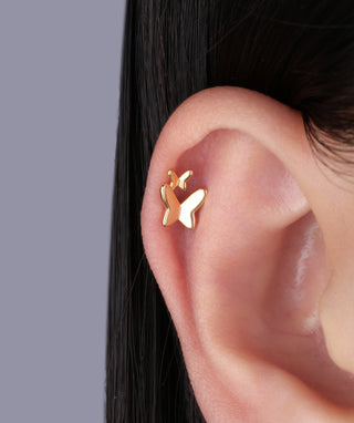Cute Double Butterfly Stud - OumoJewelry