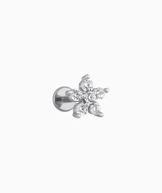 Sparkle Flower Flatback Stud - OumoJewelry