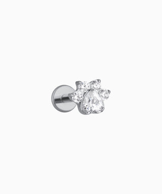 Titanium Lovely Claw Flatback Stud - OumoJewelry