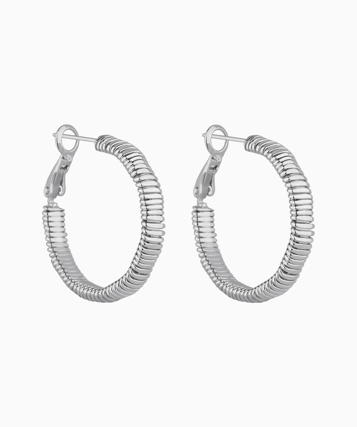 Spring Hoops - Brass - Oumo Jewelry