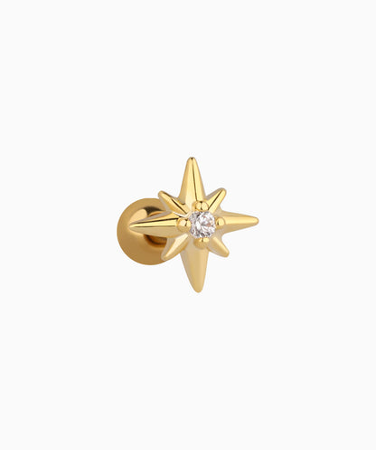 Octagonal Star Stud