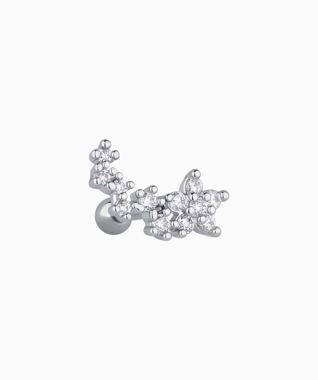 Flower Curved Stud