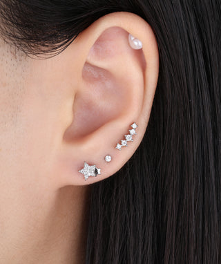 Titanium Gemstone Flatback Stud - OumoJewelry