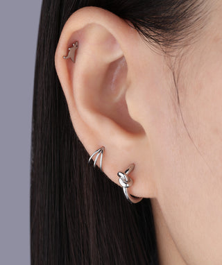 Titanium Dinosaur Flatback Stud - OumoJewelry