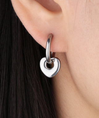 Puffed Heart Drops - OumoJewelry