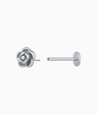 Rose Flatback Stud - OumoJewelry