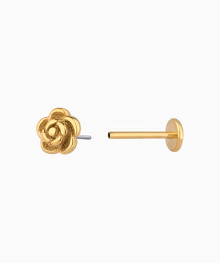 Rose Flatback Stud - OumoJewelry