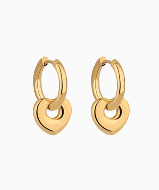 Puffed Heart Drops - OumoJewelry