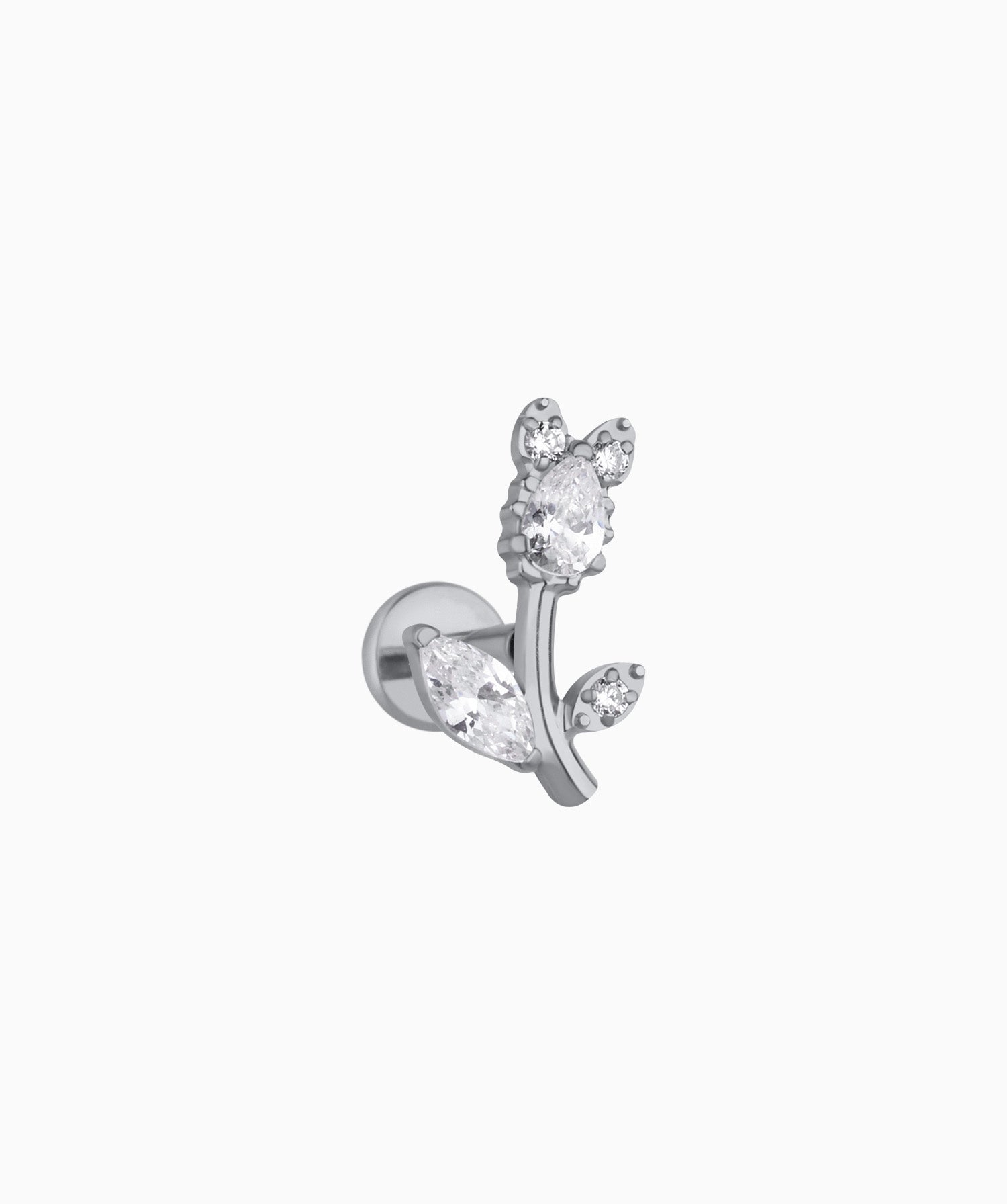 Titanium Cute Tulip Stud