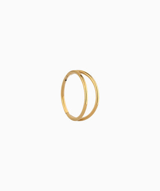 Basic Double Layer Clicker Hoop - OumoJewelry
