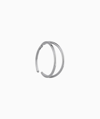 Basic Double Layer Clicker Hoop - OumoJewelry