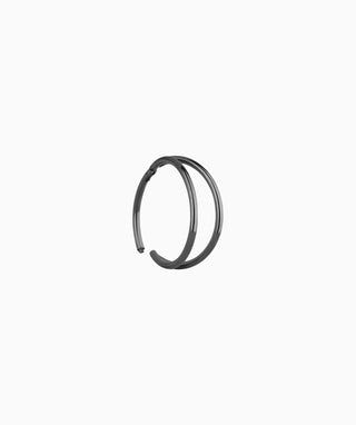 Basic Double Layer Clicker Hoop - OumoJewelry