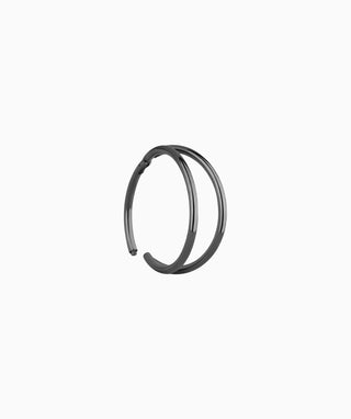 Basic Double Layer Clicker Hoop - OumoJewelry