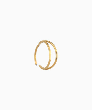 Basic Double Layer Clicker Hoop - OumoJewelry