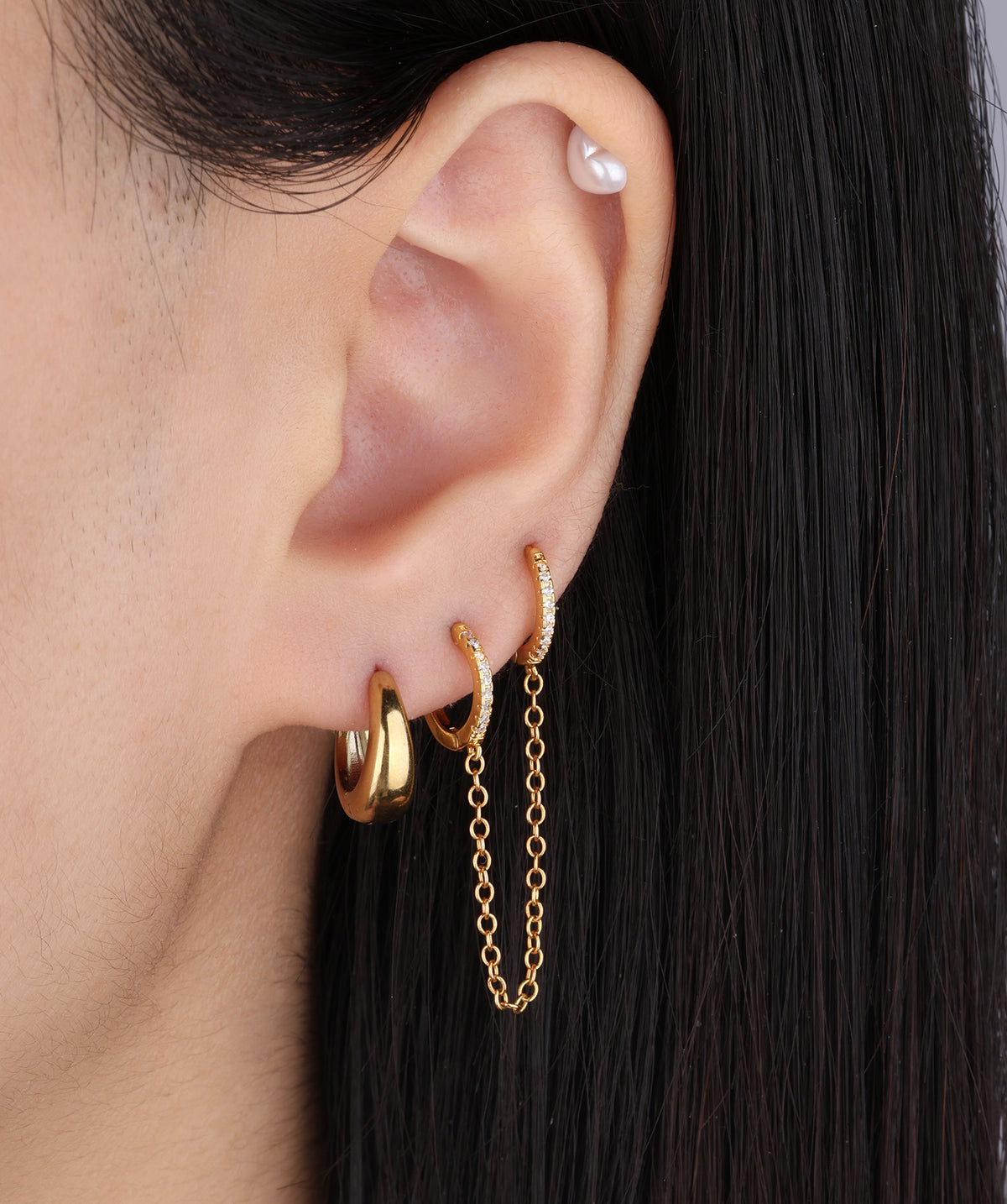 Essential Hoops - Stainless Steel - Oumo Jewelry