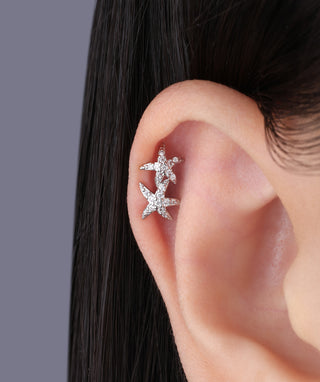 Playful Starfish Stud - OumoJewelry