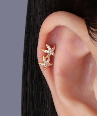 Playful Starfish Stud - OumoJewelry