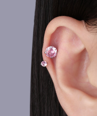 Gems Curved Barbell - OumoJewelry