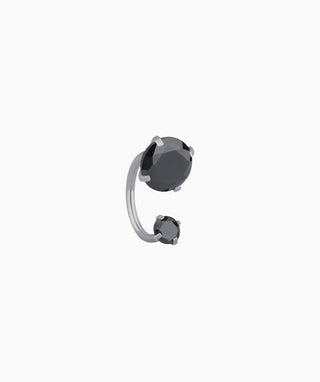 Gems Curved Barbell - OumoJewelry