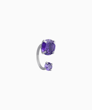 Gems Curved Barbell - OumoJewelry