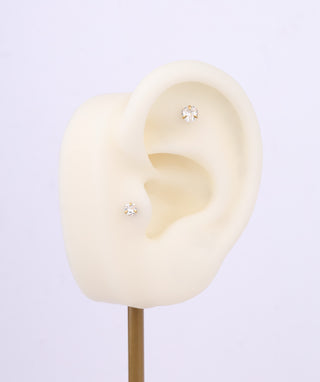 Love Flatback Stud - OumoJewelry