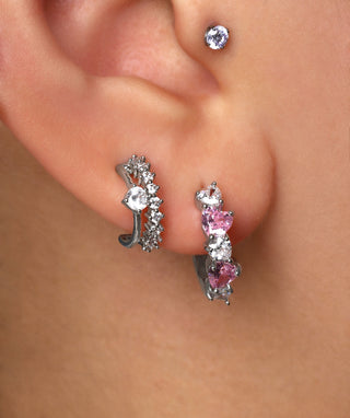 Hearts Hoops - OumoJewelry